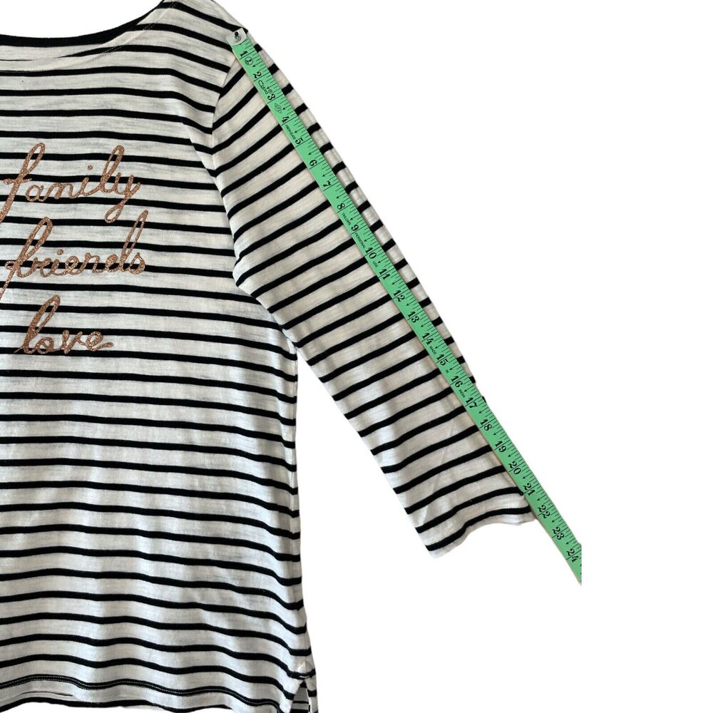 Old Navy Luxe Top Women's Black White Long Sleeve Casual Knit SZ/XL - Picture 5 of 6